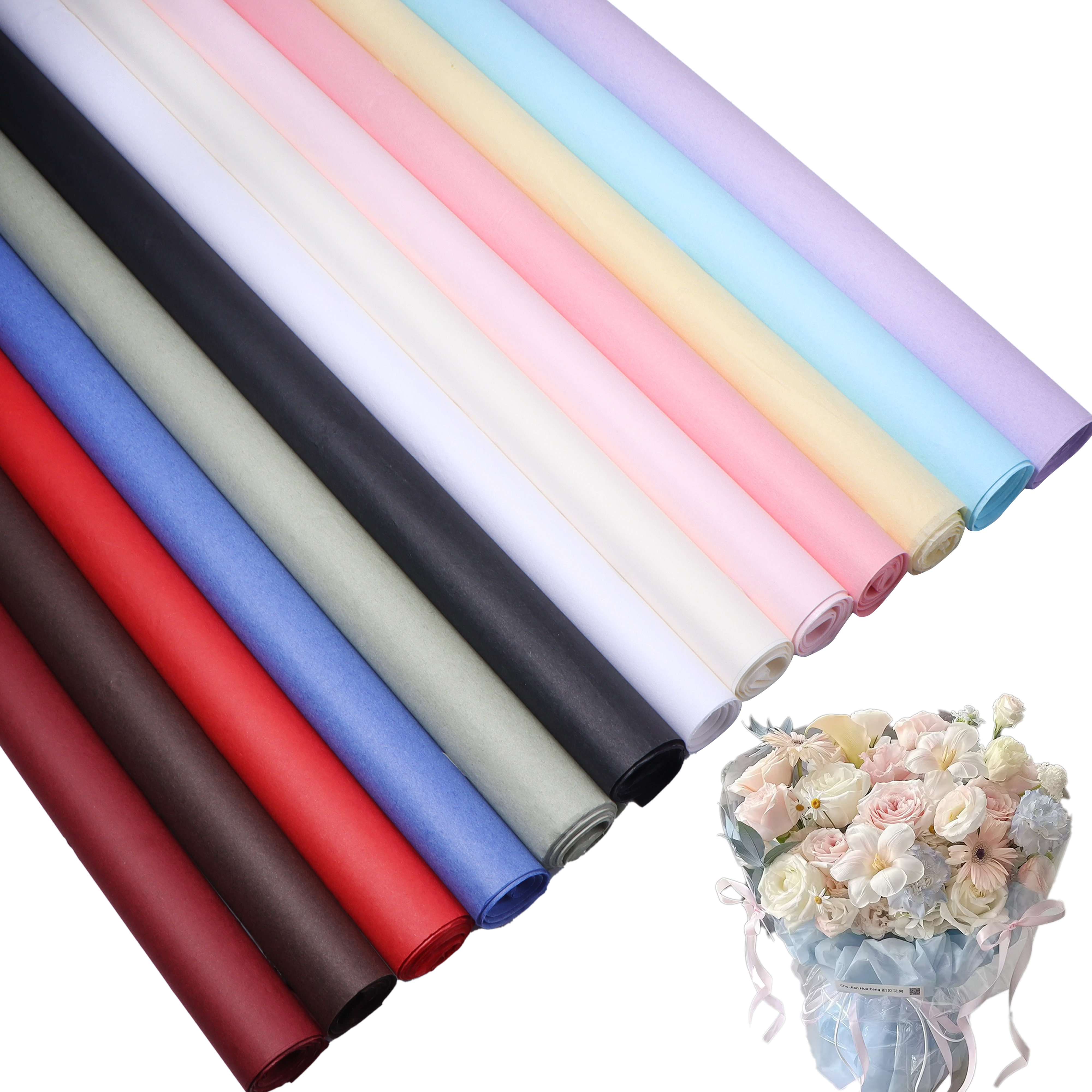 20pcs Colorful Tissue Paper Gi - Supply For Florist ulasan dan harga