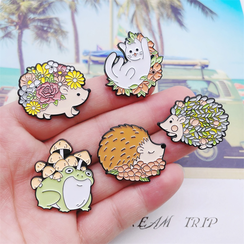 Creative Plants Flowers Animal - Flower Frog Pin ulasan dan harga