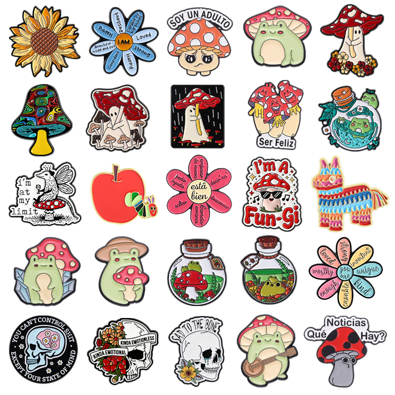 Weird Fly Agaric Mushroom Enam - Flower Frog Pin ulasan dan harga