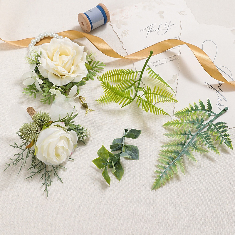 10Pcs Artificial Plants Leaf W - Palm Leaf Dried ulasan dan harga