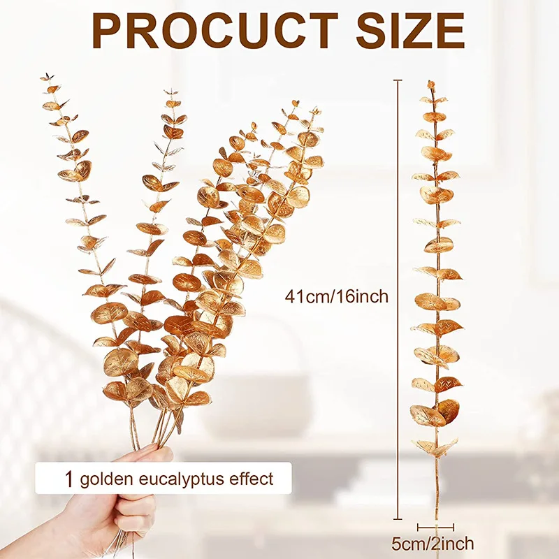 10pcs Artificial Eucalyptus Le - Supply For Florist ulasan dan harga