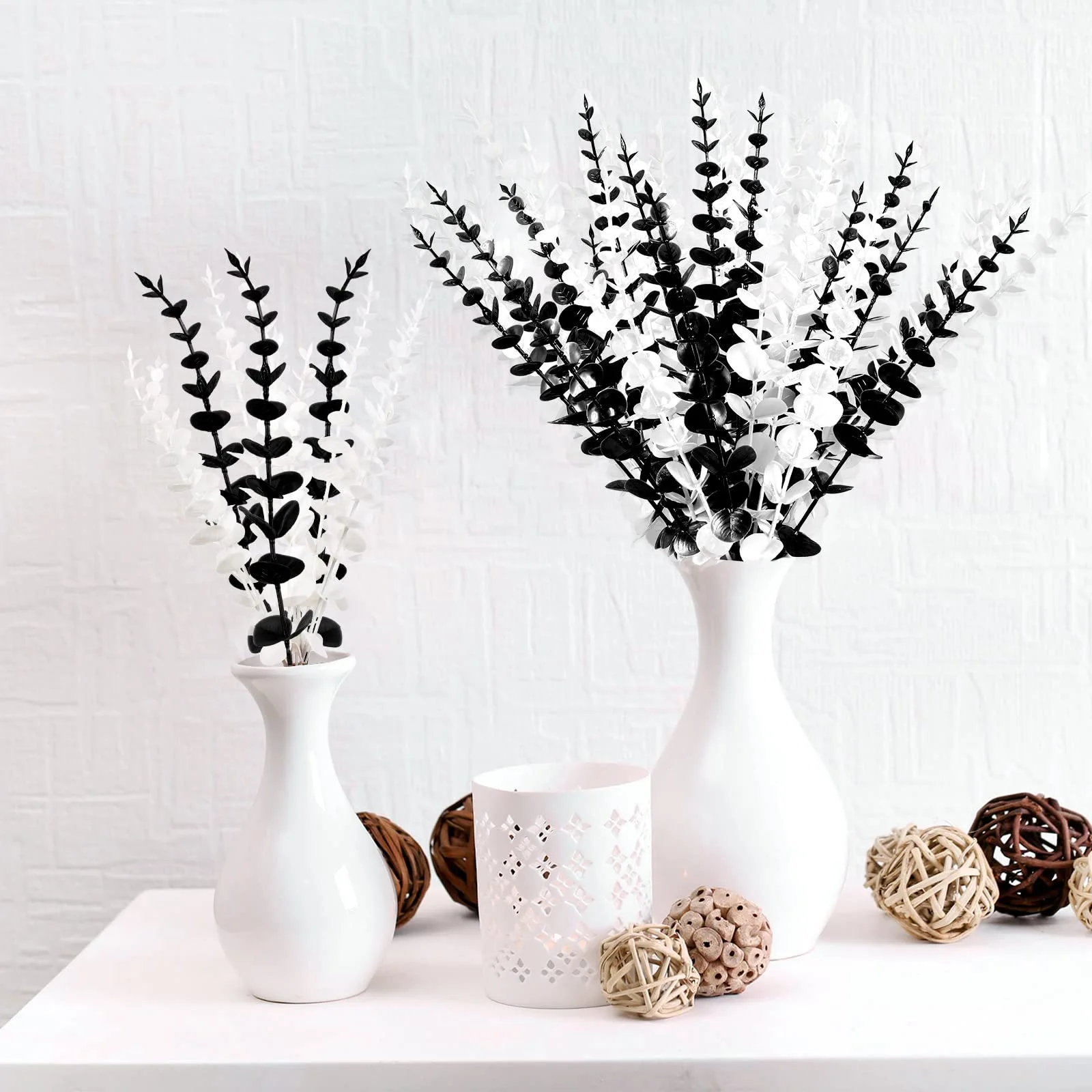 10pcs Artificial Eucalyptus Le - Supply For Florist ulasan dan harga