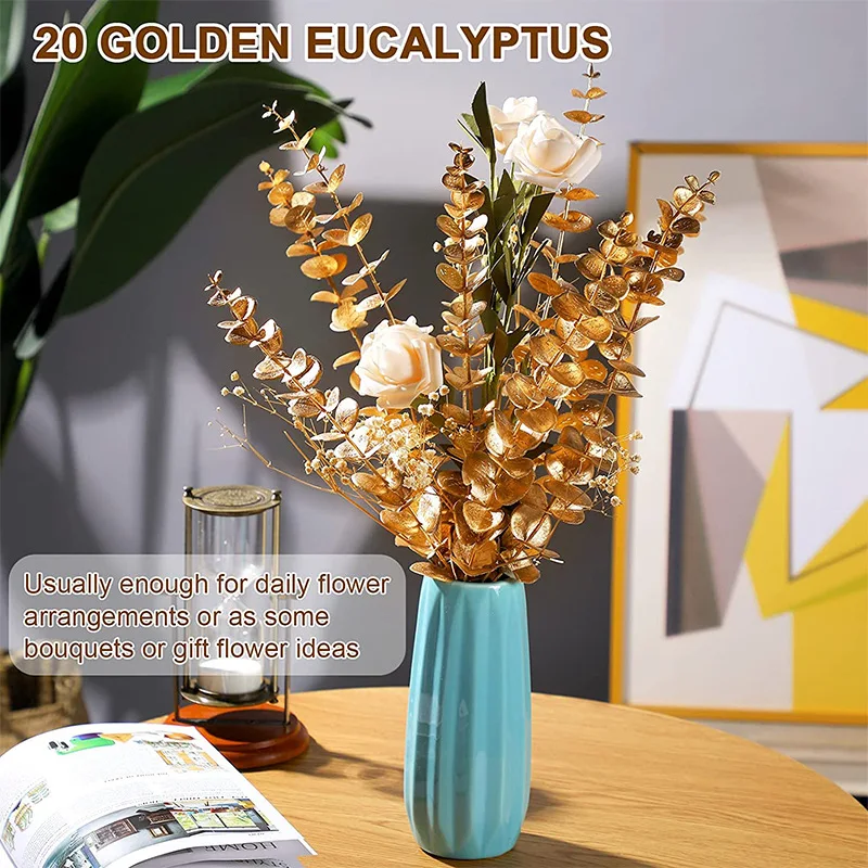 10pcs Artificial Eucalyptus Le - Supply For Florist ulasan dan harga