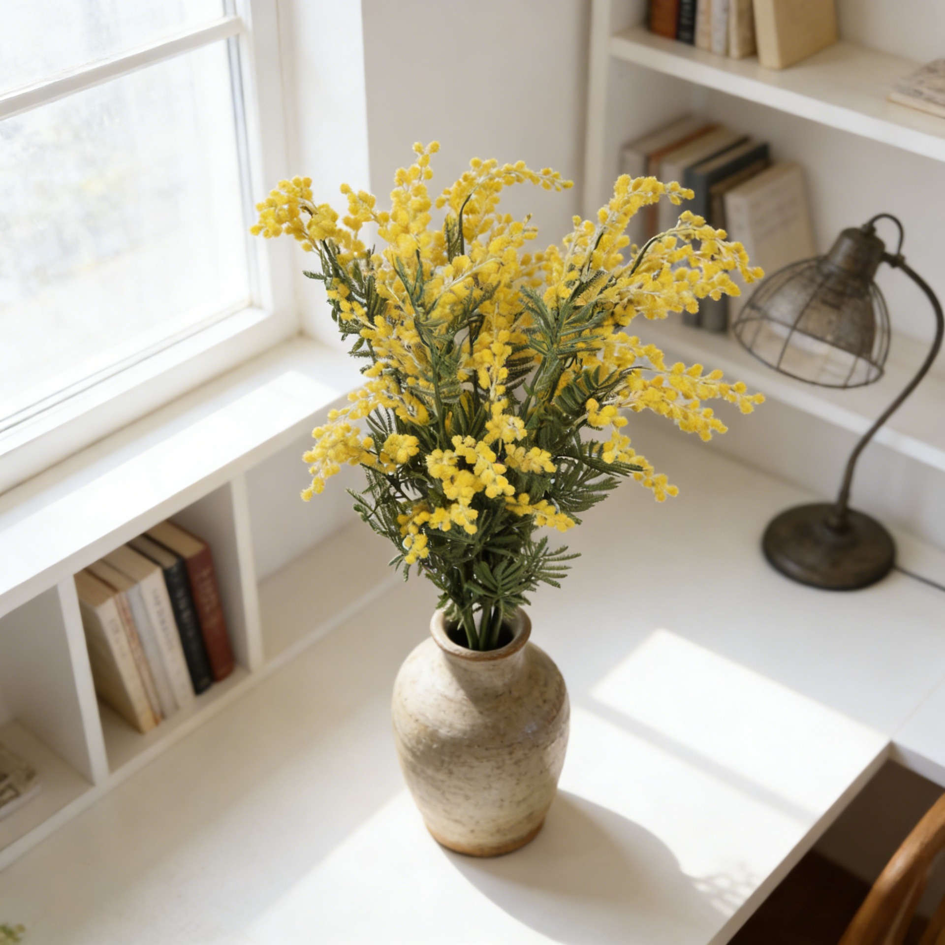 33.5 Inch Artificial Mimosa Br - Supply For Florist ulasan dan harga