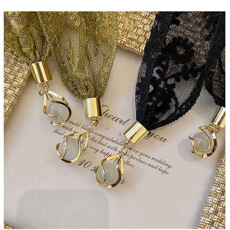 Women Hair Ribbon French Penda - Floral Tape Green ulasan dan harga