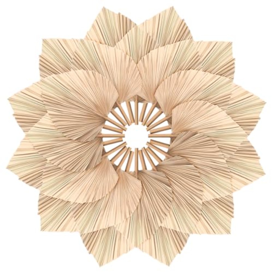 24 Pcs Dried Palm Leaves Artif - Palm Leaf Dried ulasan dan harga
