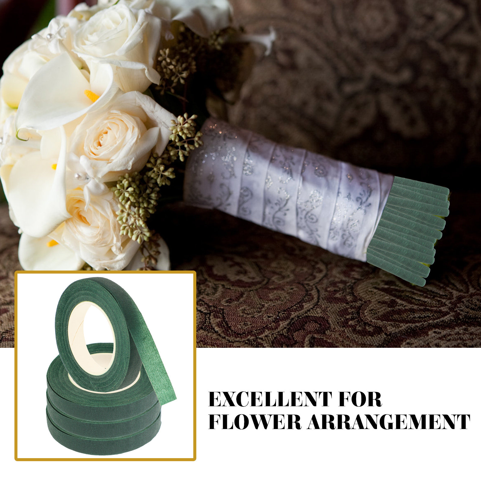 4Pcs Green Floral Tape Easy-Cu - Floral Tape Green ulasan dan harga