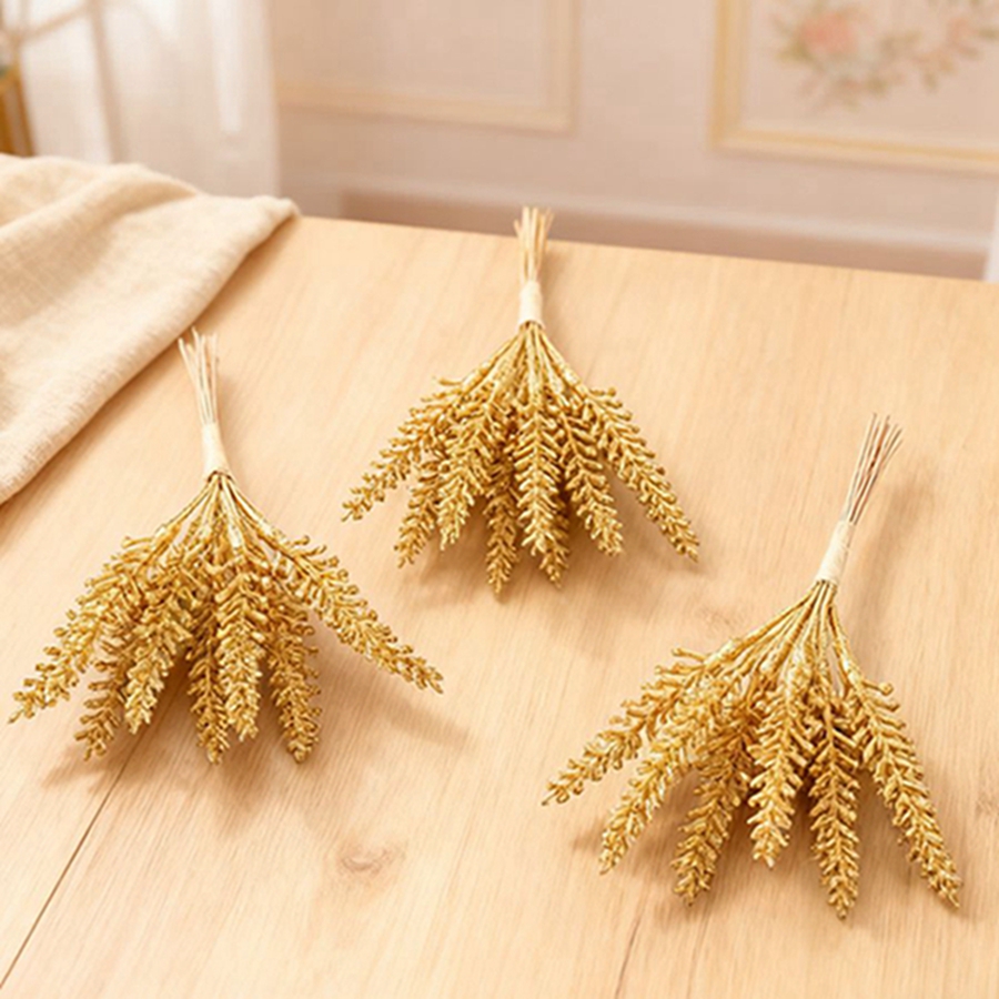 2/4pcs Artificial Flowers Plan - Palm Leaf Dried ulasan dan harga
