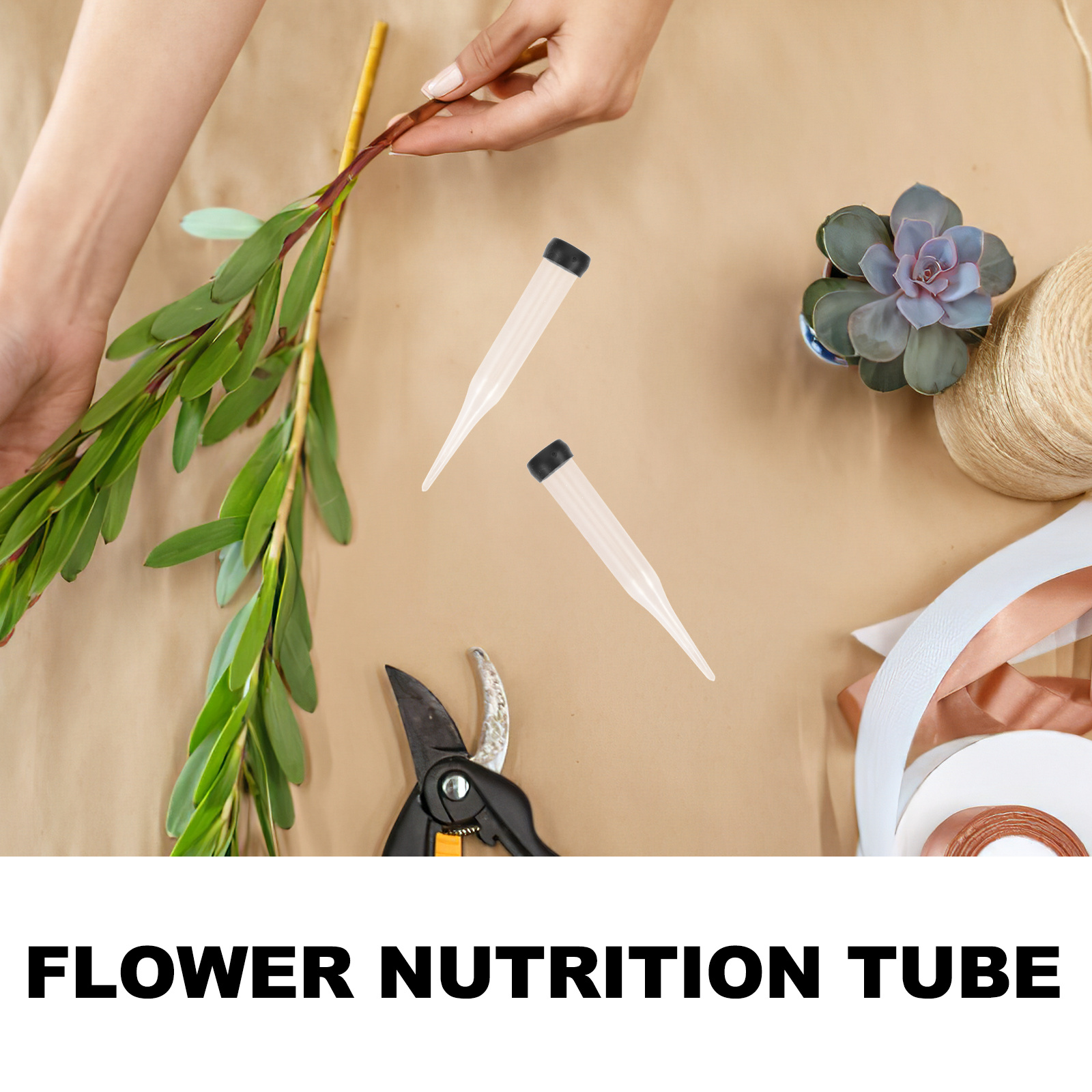 50Pcs Fresh Flower Water Tubes - Supply For Florist ulasan dan harga