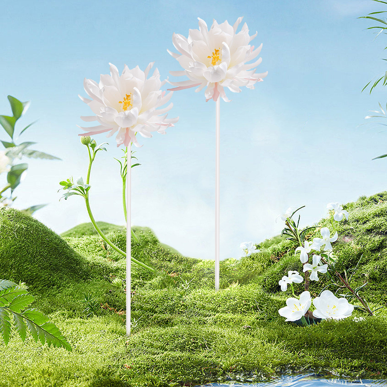 40Pcs Thick Floral Wire Stems  - Wire Stem Florist ulasan dan harga