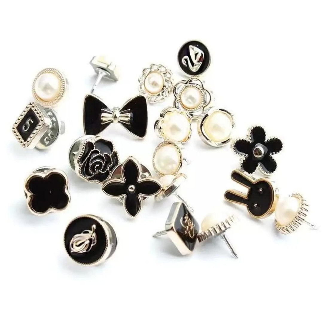 10 Counts Brooch Buttons for W - Flower Frog Pin ulasan dan harga