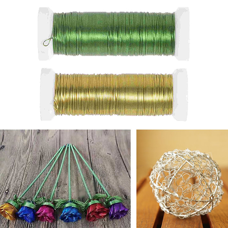 1PCS 30M Crafts Wires Florist  - Wire Stem Florist ulasan dan harga