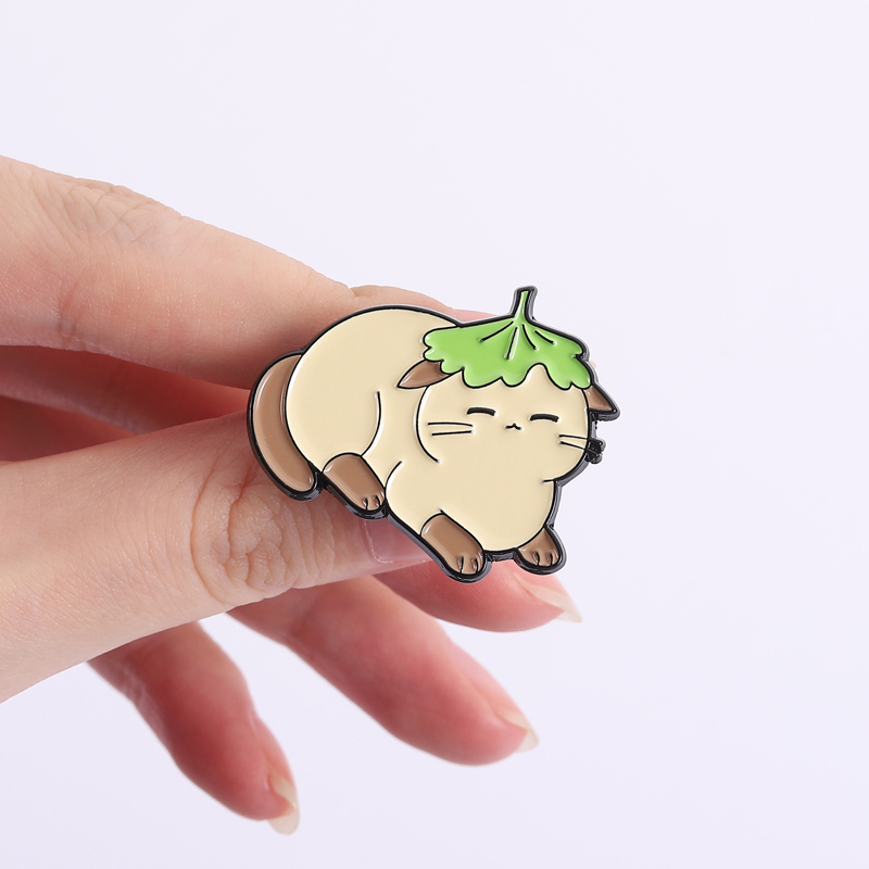 Flowers Leaf Hat Enamel Pins C - Flower Frog Pin ulasan dan harga