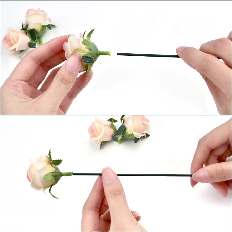 Coated Wire Stem Floral Rod So - Wire Stem Florist ulasan dan harga