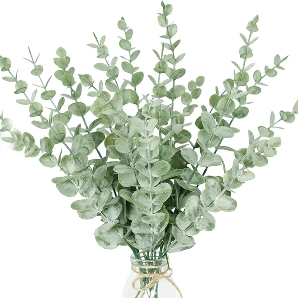 10pc Artificial Eucalyptus Lea - Palm Leaf Dried ulasan dan harga