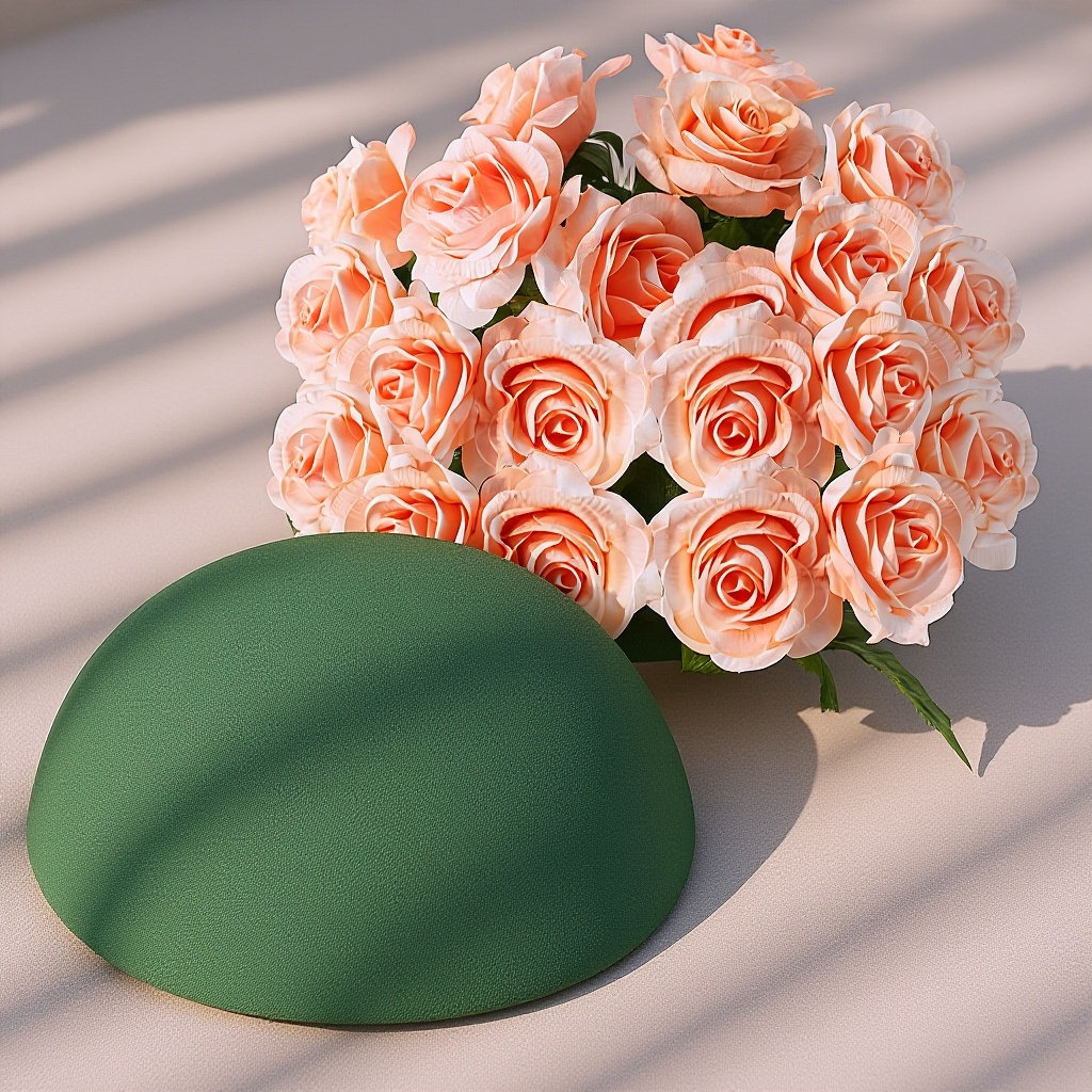 2Pcs Green Half Round Floral D - Floral Foam Oasis ulasan dan harga